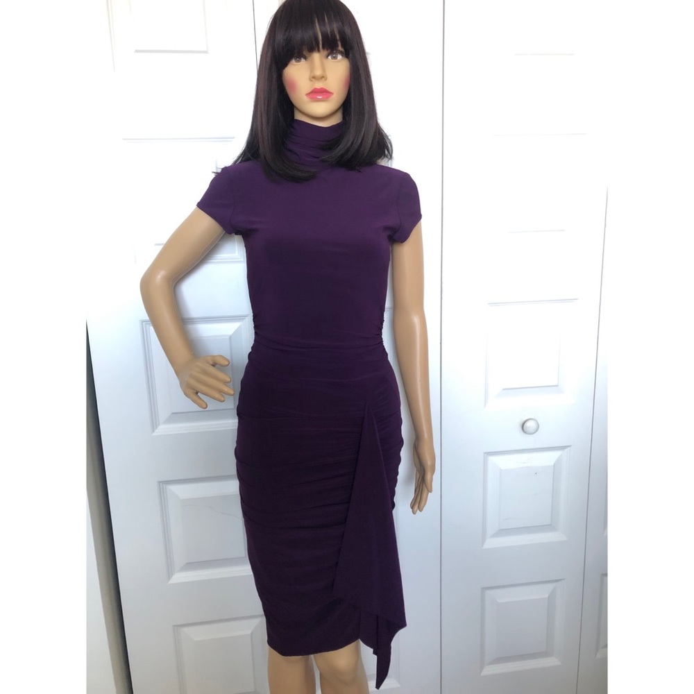 Cache Bodycorn purple dress